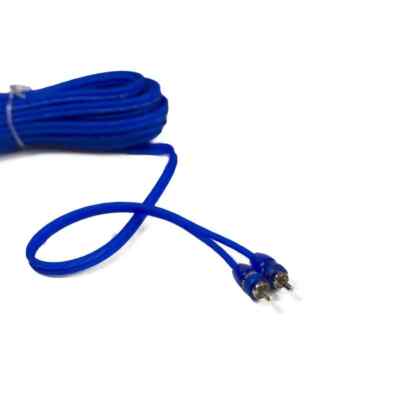 Stinger SSRCB17 17ft Blue Comp Series Twisted RCA Cable