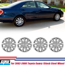 4pcs 15 Hubcap Lacquer Wheel Covers For 2002-2006 Toyota Camry R15 Steel Rim
