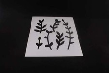 STENCIL Twig Vines Plant Leaves Reusable Durable Airbrush Mylar L183 Made in USA