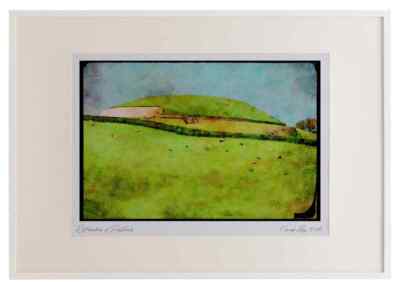 Irland 385084 Newgrange, neolithisches Durchgangsgrab, County Meath Aquarell Bild