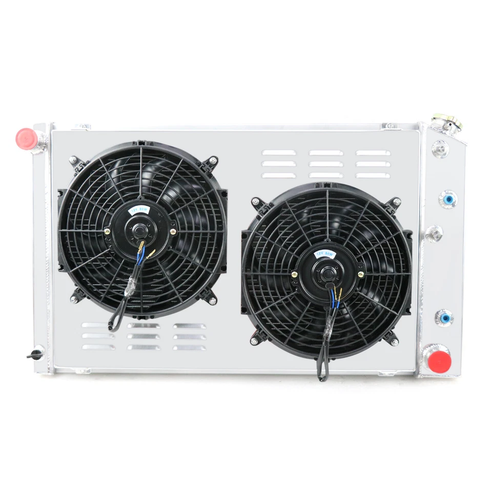 3 Row Radiator Shroud Fan For 1980-1986 Chevy Impala Caprice/Nova 75-79 G-Body Foto 4 de 4