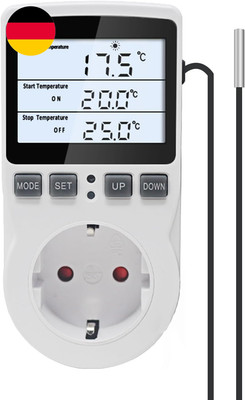 KETOTEK KT3100BL Digitale Thermostatsteckdose VA Lcd-Display Temperaturregler St