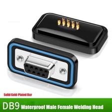 DB9 waterproof plug RS232 serial port male female waterproof 9-pin interface COM