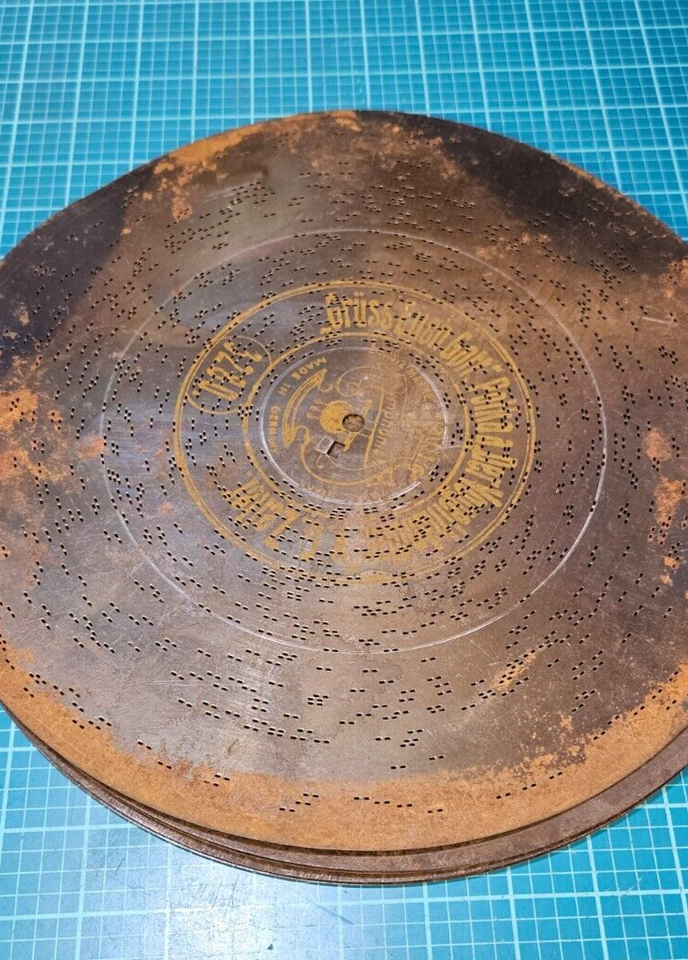 Antique Music Box Disc Lot for Kalliope 11 3/4" Symphonion Germany eBay