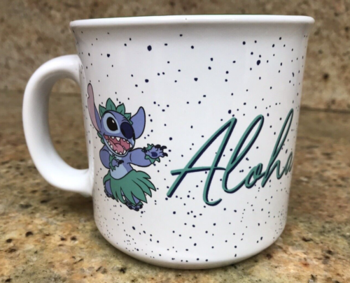 Disney Stitch Aloha Stitch in Grass Skirt Ceramic Coffee Mug Tea Cup 20 oz - Picture 1 of 6