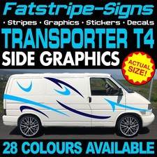 to fit VW TRANSPORTER T4 GRAPHICS STICKERS STRIPES DECALS DAY VAN CAMPER SWB LWB