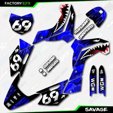 Blue Savage Graphics Kit fits Kawasaki 19-24 KLX140 KLX 140 Decals