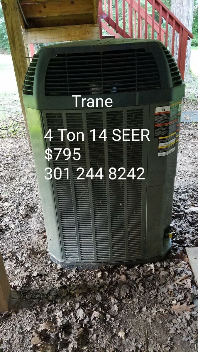Trane 4 Ton 14 SEER Condenser Air Conditioner HVAC Pick up Only Compressor  Fan | eBay