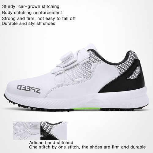Men's Golf Shoes Waterproof Golf Trainers Non-slip Anti Fall Golf Sneakers - Picture 3 of 21