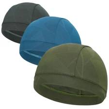 Biker Hair Wrap Cap Moisture Wicking Helmet Liner Elastic Running Beanie Hat US