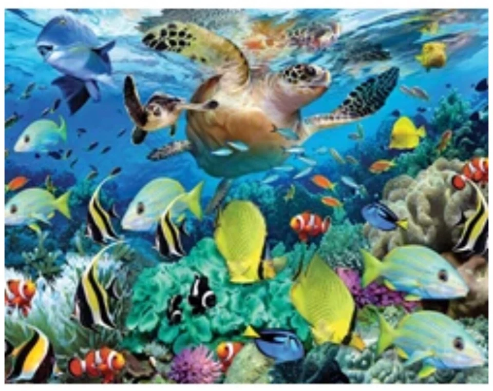 EuroGraphics Puzzle, 100 Pieces, “The Journey of the Sea Turtle” Howard Robinson - Image 2 of 2