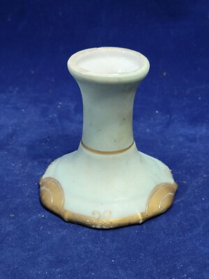 Vintage Lenwile China Ardalt Candle Holder Hand Painted Gold Gilt Japan Porcelai