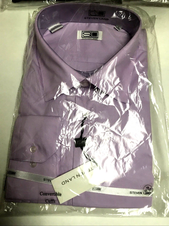 Camisa Steven Land para Hombre, Camisa de Vestir Abotonada Tallas/Colores Surtidos Clásica Foto 4 de 4