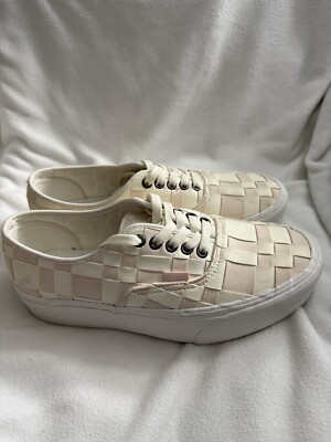 Vans Woven Check Authentic Stackform Skate Shoes size 10 women size 8.5 MEN
