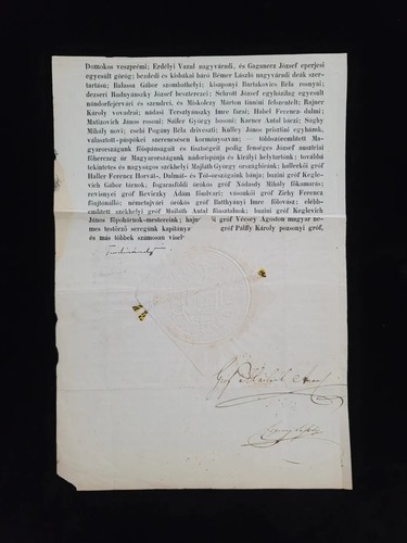 Autriche Empereur Ferdinand Signé Royal Ordre King Of Hongrie Autograph Document