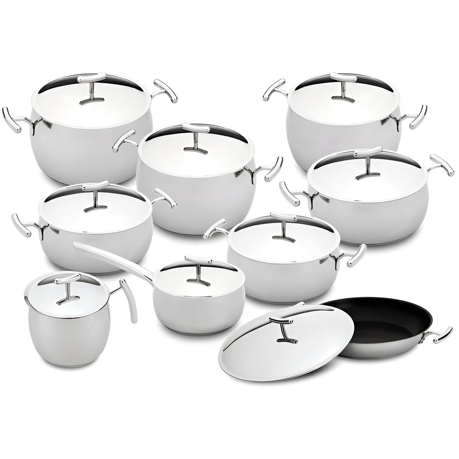Silampos Yumi 9 Piece Stainless Steel Cookware Set, Made in Portugal