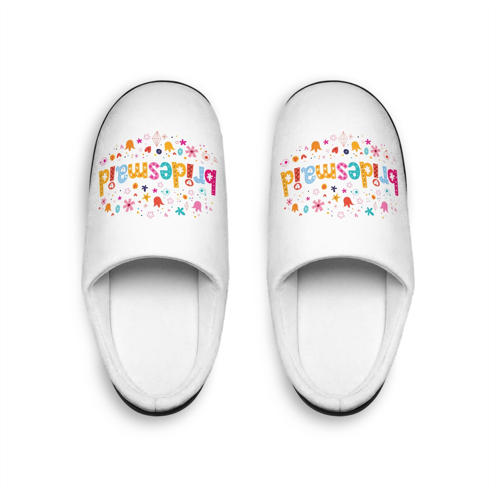 SAOLA Pantofole da interno donna floreali da damigella d'onore