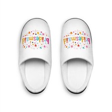 Zapatillas de interior florales para dama de honor para mujer
