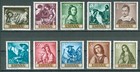ESPAÑA 1962 - EDIFIL 1418/1427** - FRANCISCO DE ZURBARÁN - MNH.