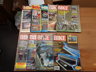 1991 Motorcycle Magazines ''BIKE'' Job Lot x 9(Feb-Dec Exc Jan/Aug/Oct ) ..B953