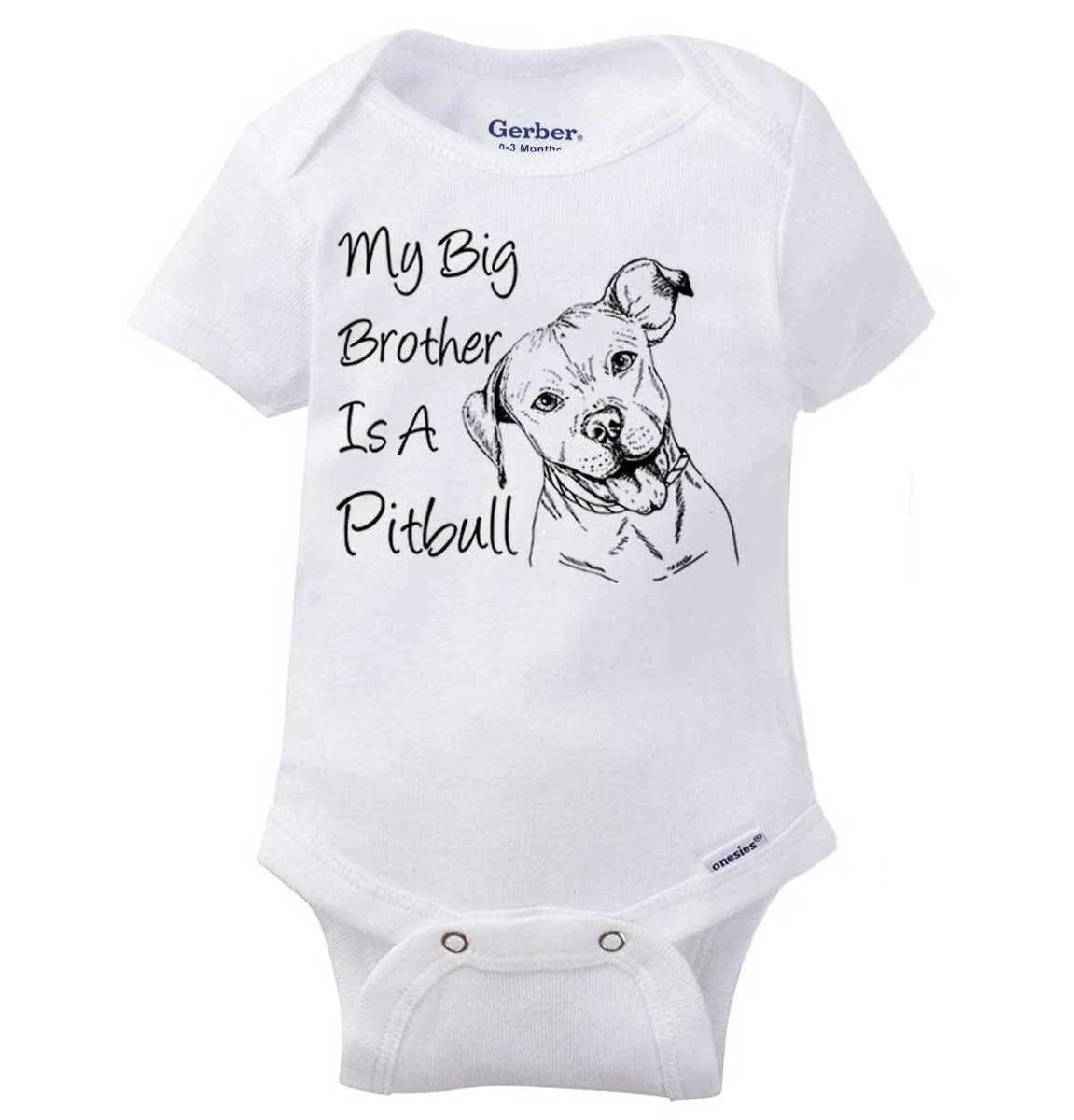 Pitbull onesies for hot sale babies