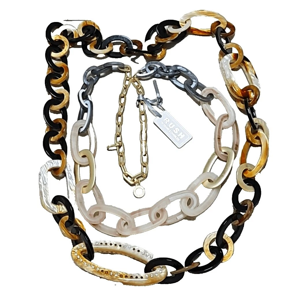 Cadena Resina Anthropologie Moda Collares y Colgantes