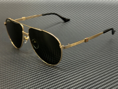 Gucci Black Gold 59mm Sunglasses New GUCCI GG0650SK 001 59mm Gold Black Oversized Sunglasses  main image 4