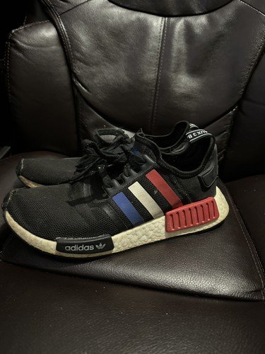 Adidas NMD R1 Black Royal Red White F99712 Men Size 7.5Boost Used | eBay