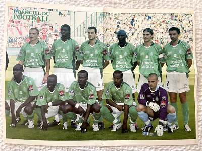 Football poster équipe team ASSE St Etienne Saison 2004-05