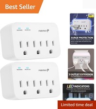 Refrigerator Surge Protector, 3 Outlet Heavy Duty Appliance Surge Protector w...