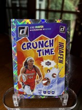 Kiki Iriafen Rookie Card CRUNCH TIME Diamond Holo SSP 2025 Panini Donruss WNBA