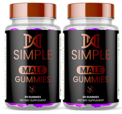 (2 Pack) Simple Male Gummys Advanced Formula Max Support Supplement 120 Gummies