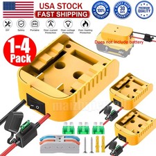 1-2 Packs Power Wheel Adapter Compatible with Dewalt 20V Battery, Converter Kit