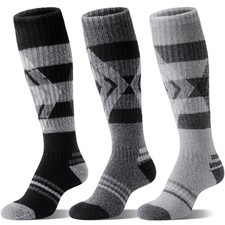 Merino Wool Ski Socks for Womens Mens Thermal Winter Warm Thick Knee High Gif...