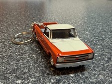 1968 Chevy C10 Farm Truck Keychain Orange Hot Wheels Matchbox 1968 Chevy C10 Farm Truck Keychain Orange Hot Wheels Matchbox