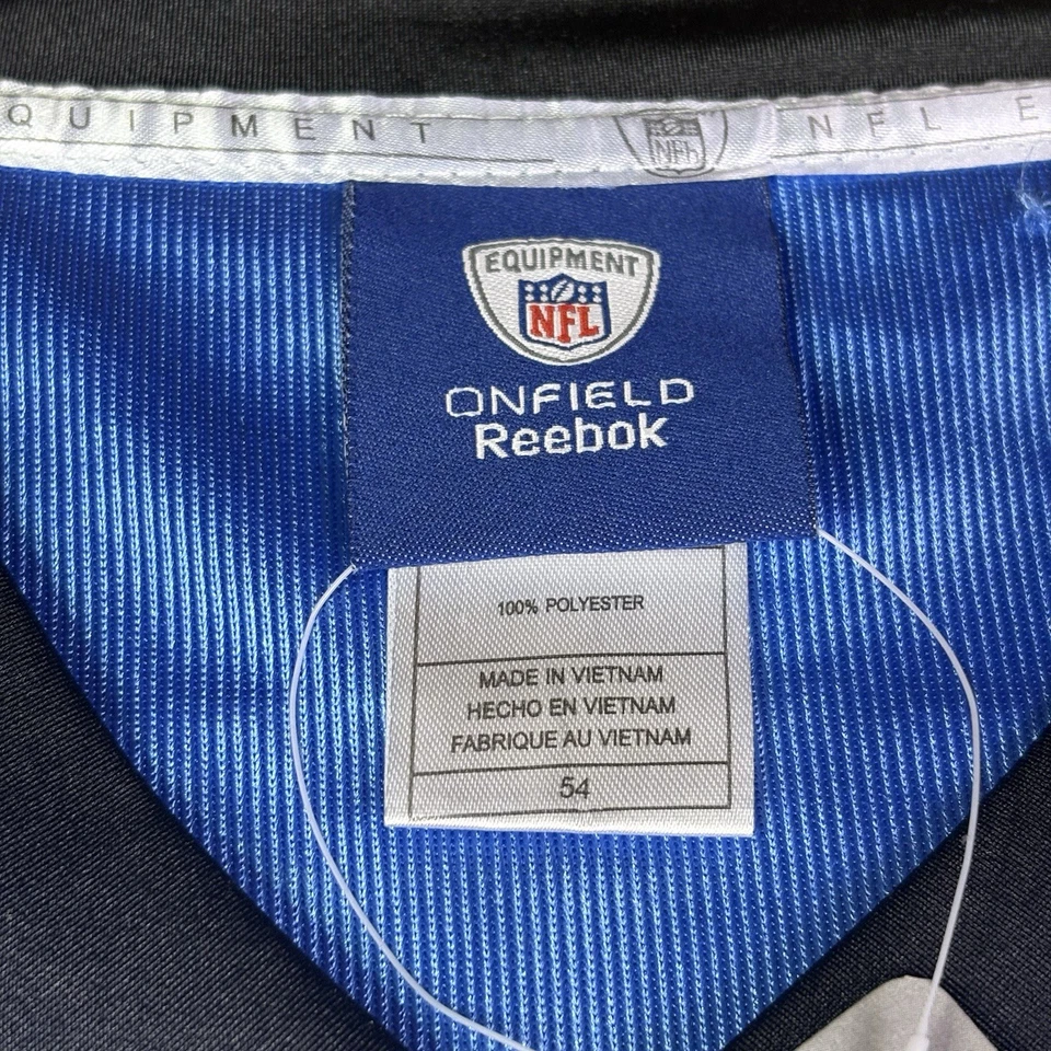 Camiseta deportiva para hombre Reebok On Field Carolina Panthers Cam Newton #1 azul 54 - XXL nueva con etiquetas Foto 4 de 4