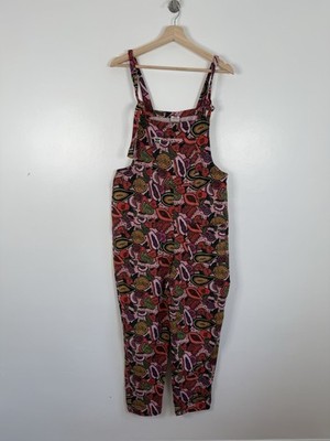 Lucy & Yak Latzhose Gr. UK 12 Fruity Vulva Vagina Print RAR Rosa Obst Baumwolle