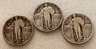 1926 1927 1928 SILVER STANDING LIBERTY QUARTERS 25¢