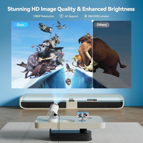 Smart Mini Projector - Picture 2 of 10