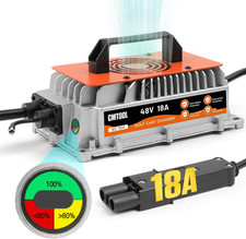 18 AMP 48 Volt Golf Cart Battery Charger for Yamaha G19-G22, IP67 Waterproof 48V