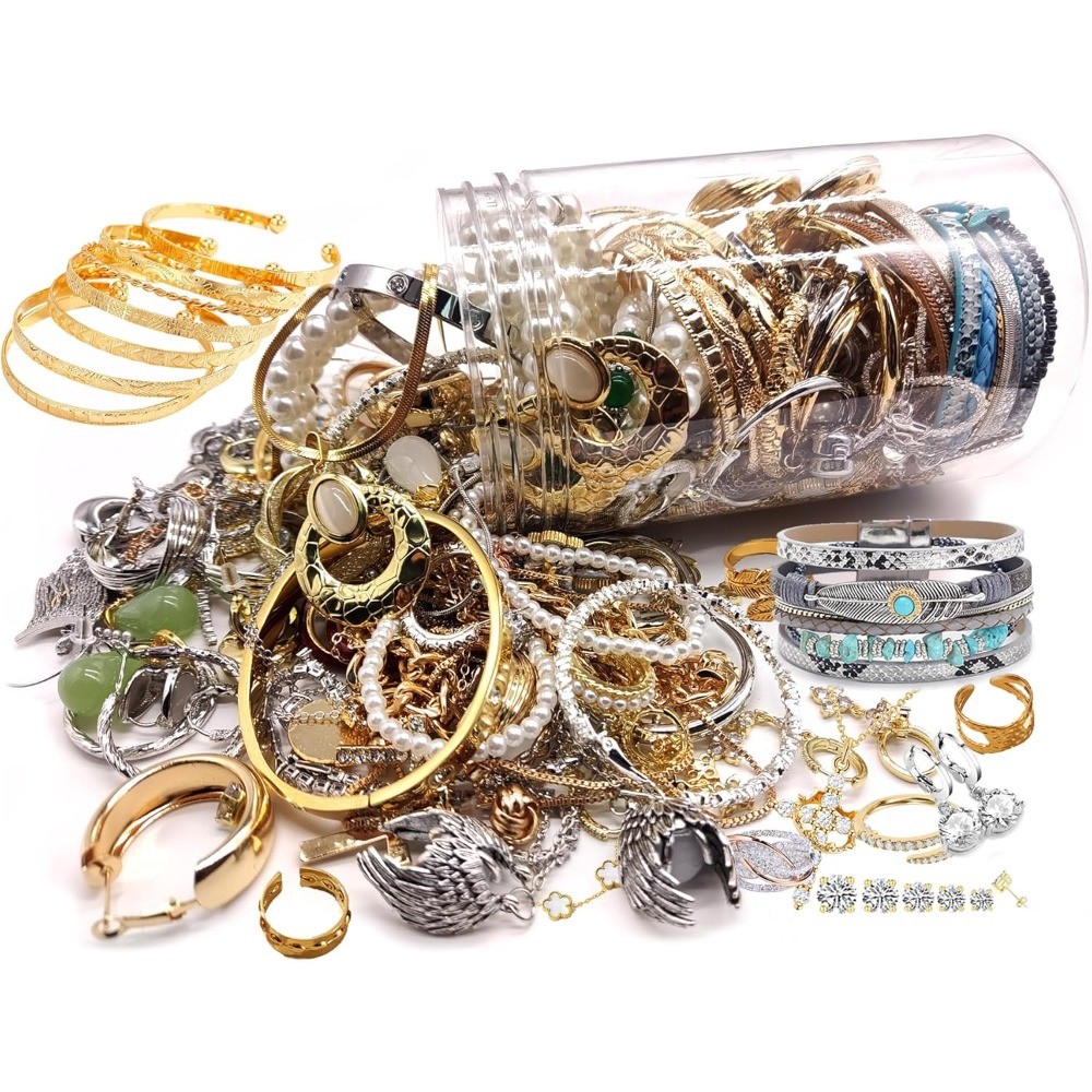 Mystery Vintage Jewelry Set with 1 S925 Sterling Silver Item