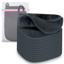 12 Pack Makeup Remover Cloth, 6" x Reusable 1 Count Pack of 12 , Grey