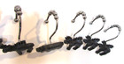 Set 12 Vintage 1990's Moose Black Bear Shaped Metal Shower Curtain Ring Hooks — photo 7