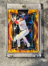 Kristian Campbell 2025 Select Baseball Concourse Orange Shock SSP Prizm Parallel