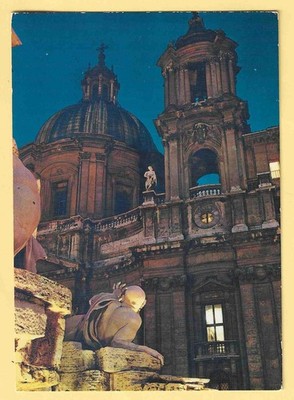 POSTCARD VG ITALY - ROME Piazza Navona - Detail - 10 x 15 - 1966