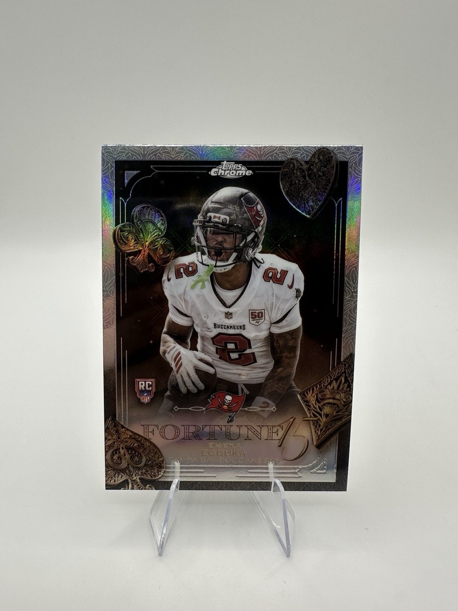 2025 Topps Chrome Fortune 15 Refractor Emeka Egbuka #F15-21 (RC