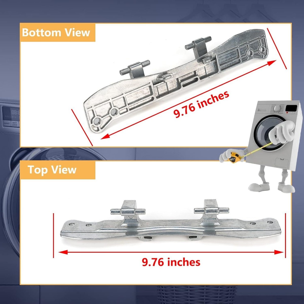 W10208415 WPW10208415 Dryer Washer Door Hinge Compatible for