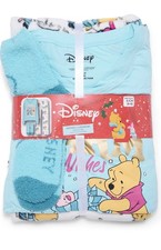 New DISNEY WINNIE THE POOH 3 PIECE Pajama PJ-Socks Set Holiday Warm 2X 18W-20W 