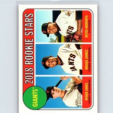 2018 Topps Heritage - Rookie Stars Ryder Jones, Miguel Gomez, Reyes Moronta #16