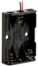 1 pc 3 x AAA Cell Battery Casing Housing Enclosure Holder w/6" Wire Leads